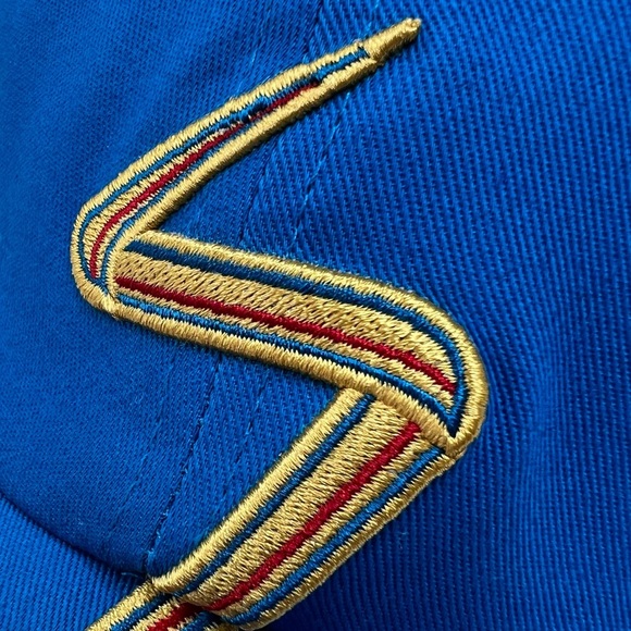 Disney Store New Ms. Marvel Logo Cap Baseball Hat Adults Blue Gold Red OS NWT - Picture 3 of 13